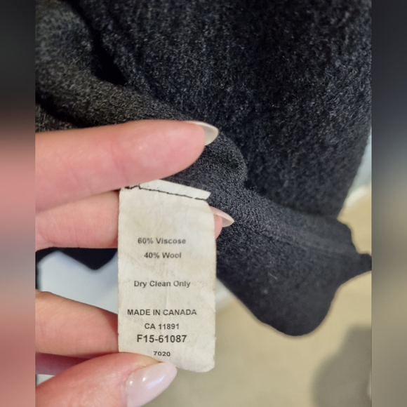 Plum Wool Blend Jacket - Picture 3 of 4